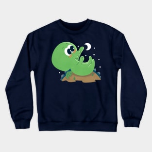 Cutethulhu Loves The Moon Crewneck Sweatshirt